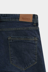 Men Straight Fit Dark Blue Pant
